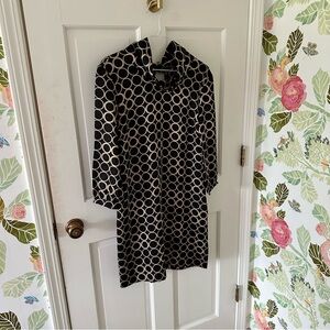 J Crew 100% Silk Rings Scarf Dress - Sz 4